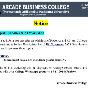 Robotics & AI Workshop