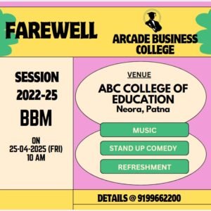 Farewell Session 2022-25 BBM